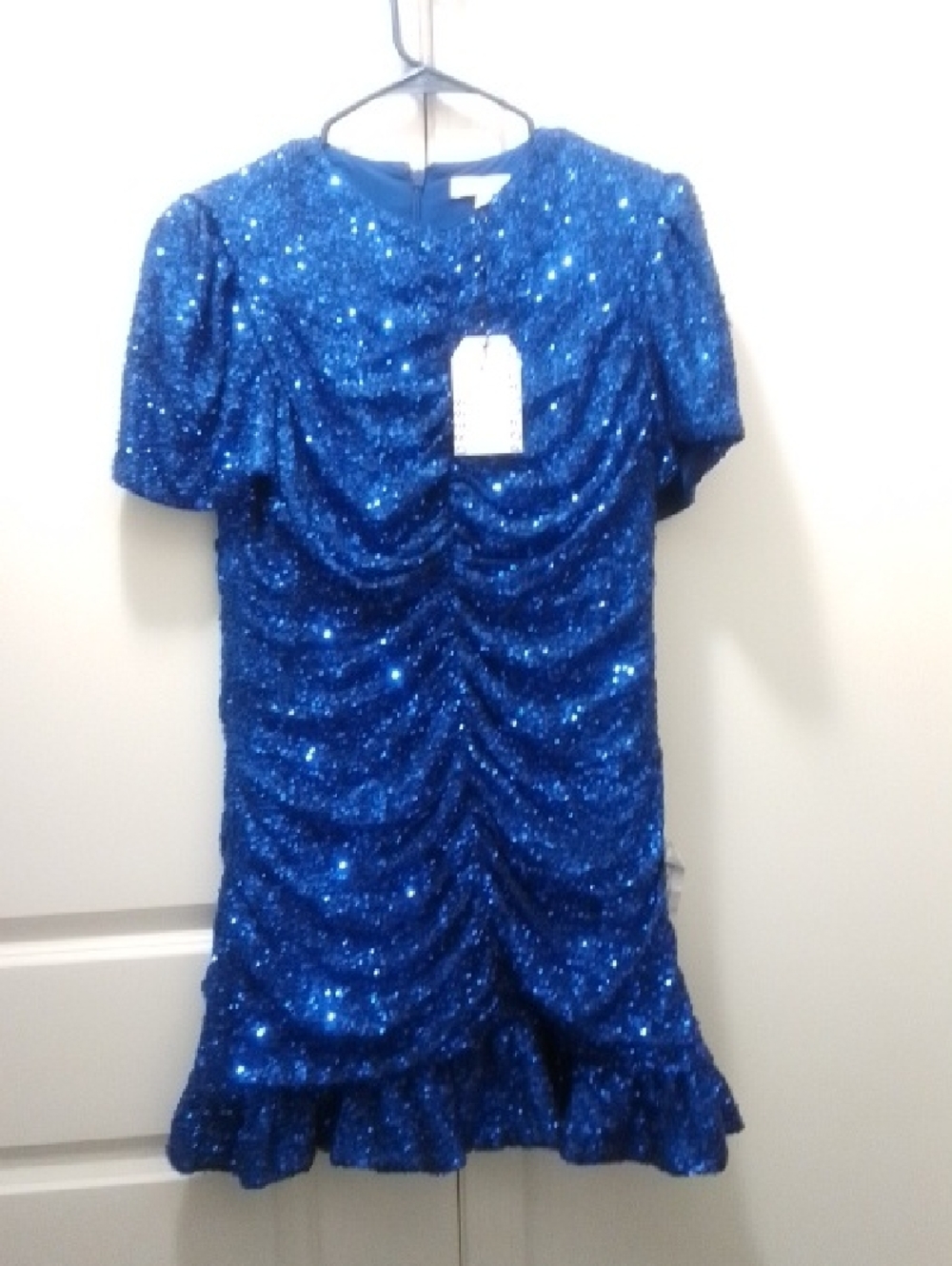 Dress the Population Electric Blue Sequin Mini Dress